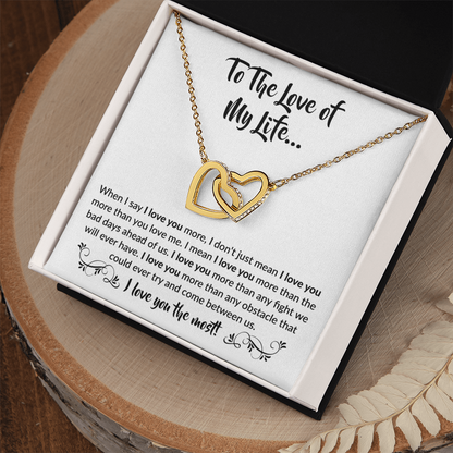 To The Love of My Life | Interlocking Hearts Necklace