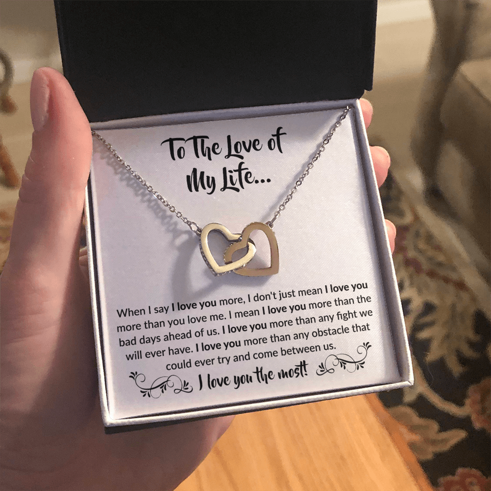 To The Love of My Life | Interlocking Hearts Necklace