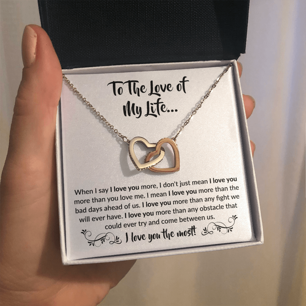 To The Love of My Life | Interlocking Hearts Necklace