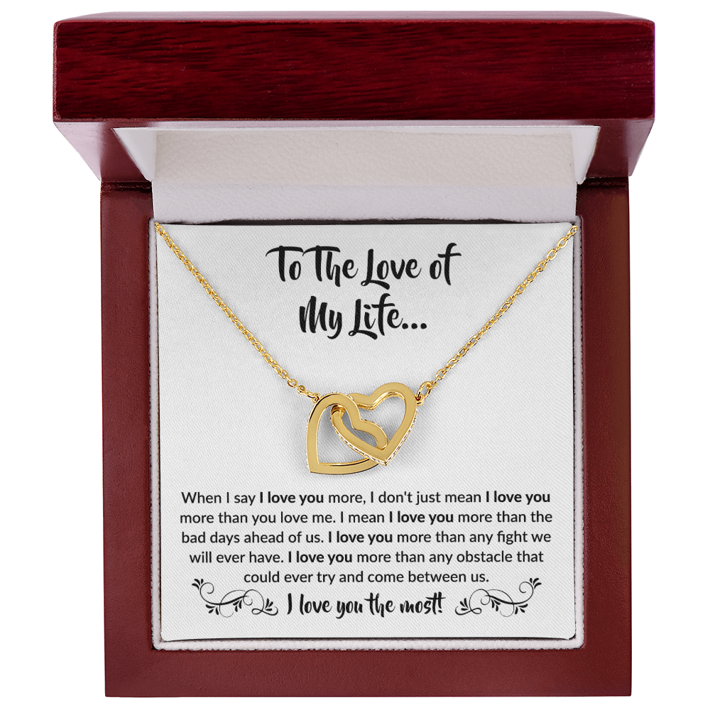 To The Love of My Life | Interlocking Hearts Necklace