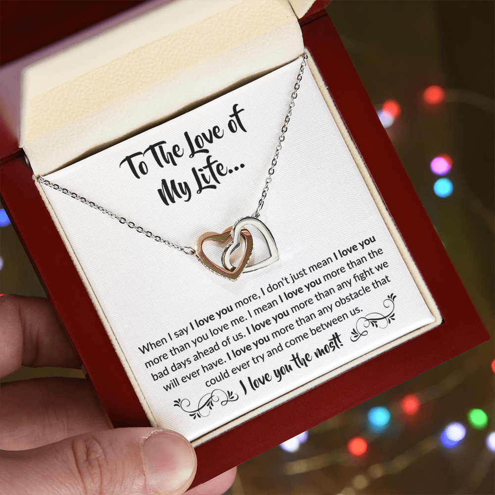 To The Love of My Life | Interlocking Hearts Necklace