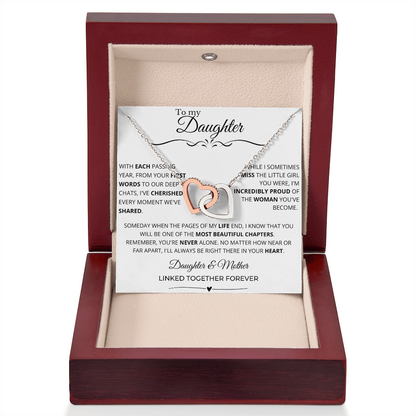 To My Daughter – Interlocking Hearts Necklace | Sentimental Jewelry