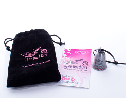 Open Road Girl Metal Motorcycle Bells, 7 Styles