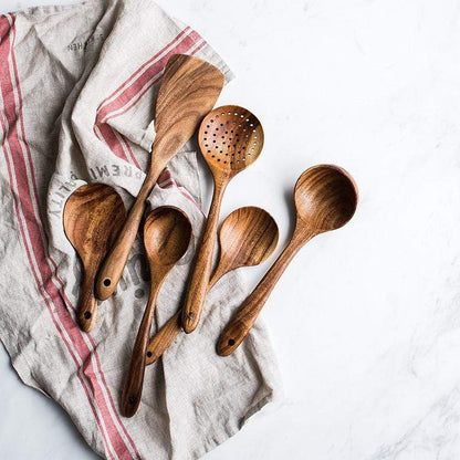 Teak Kitchen Essentials Set