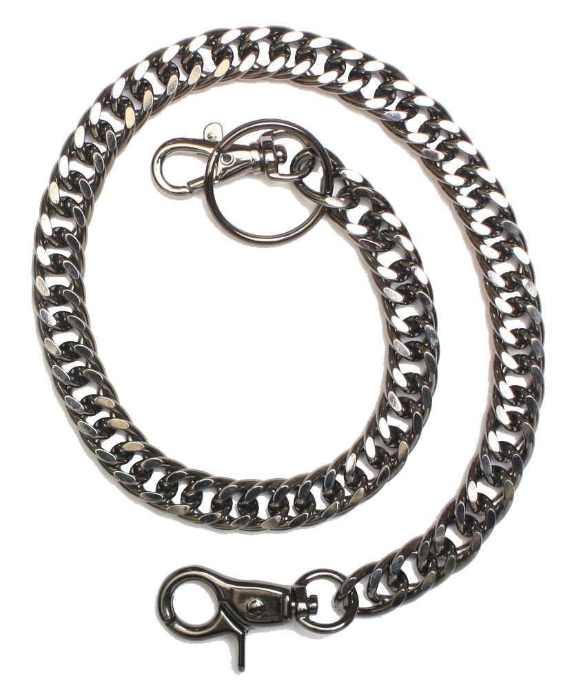 J22 2-Inch Gun Metal Wallet Chain