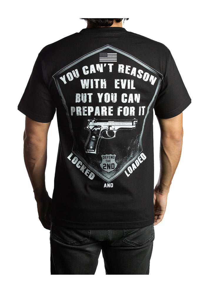 Men's Biker T-Shirt - Locked and Loaded - Defend The 2nd Amendment