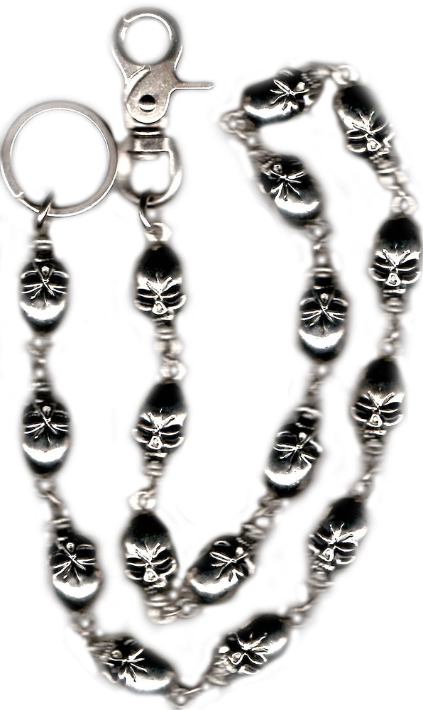 WC716 31" Wallet Chain Large Skulls