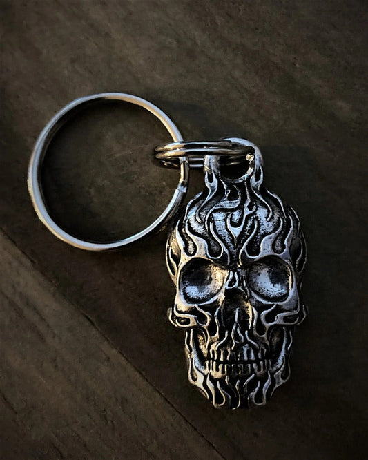 BBK-3 Flame Skull Keychain