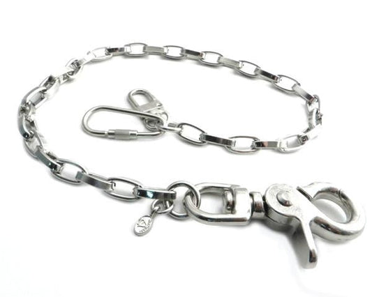 NC13-18 Modern Chrome Wallet Chain 16"