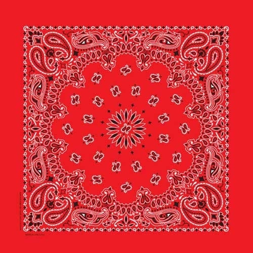 BD25 Bandana Paisley Red  Bandanas  qykyai-sq.myshopify.com