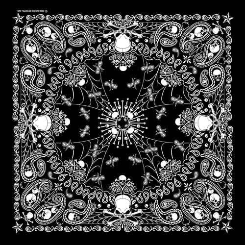 BD2514 Bandana Paisley GS Skeletal  Bandanas  qykyai-sq.myshopify.com