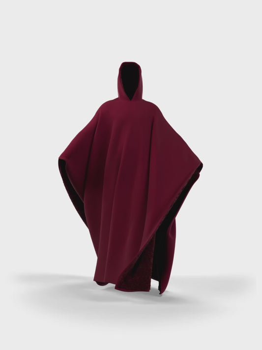 Oversized Comfort Hoodie Blanket – Wearable Sherpa Fleece for Cozy Warmth