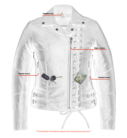 Black Pearl Women's Fashion Leather Jacket