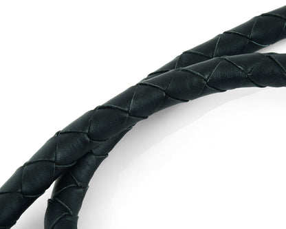 GBW21 Leather Biker Whip - Black