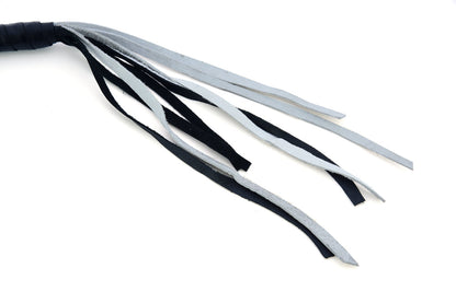 GBW24 Leather Biker Whip-White/Black