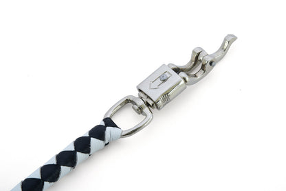 GBW24 Leather Biker Whip-White/Black