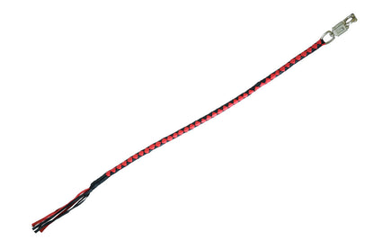 GBW23 Leather Biker Whip-Red/Black