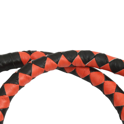 GBW29B Leather Biker Whip-Orange/Black W / White Pool Ball  Whips  qykyai-sq.myshopify.com