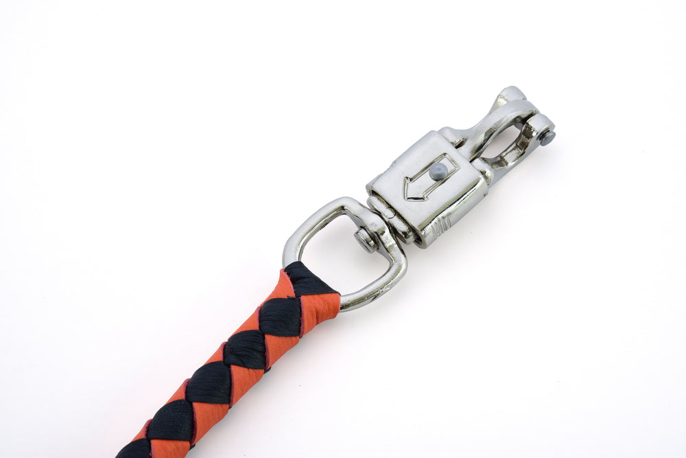 GBW22 Leather Biker Whip-Orange/Black  Whips  qykyai-sq.myshopify.com
